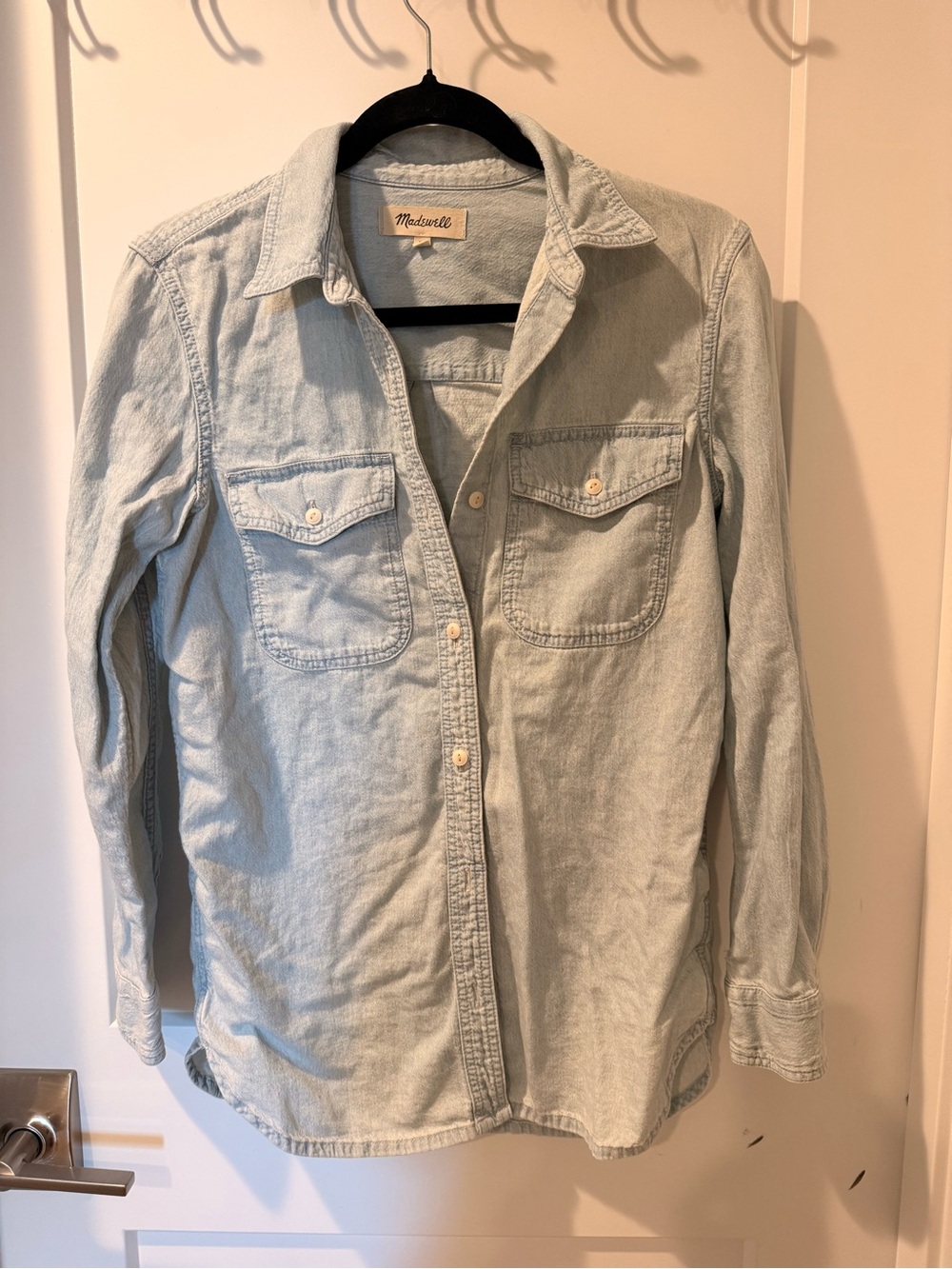 Madewell Pale Blue Kids Denim Button-Down Shirt